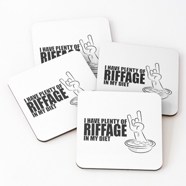 Item preview, I have plenty of riffage in my diet (black design #2) designed and sold by LostintheLines.