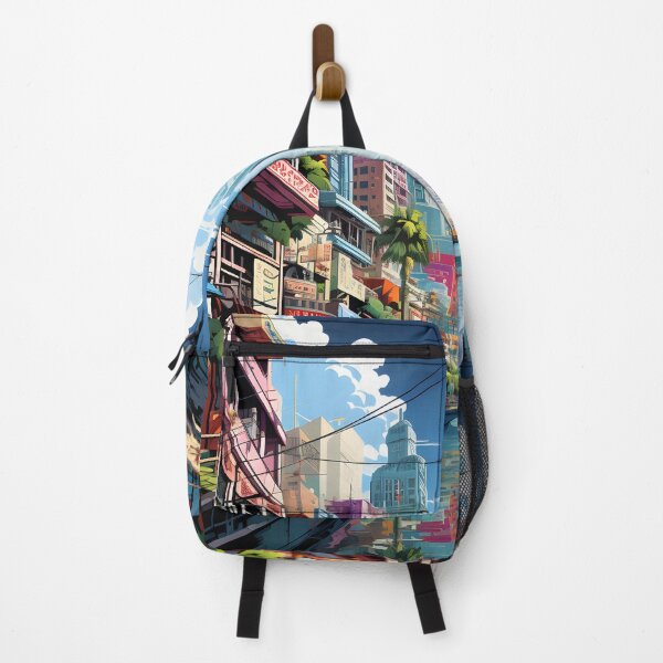 Item preview, A cityscape with a river running through it designed and sold by Nickyayee.