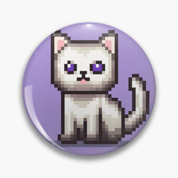 Item preview, Purrfectly Kawaii: Adorable Pixel Cat designed and sold by Yana Grech.