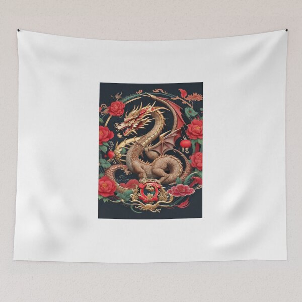 Item preview, Chinese dragon IIIustration designed and sold by CreativityCurve.