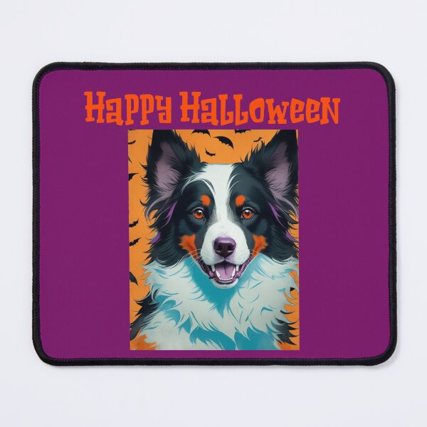 Item preview, "Halloween Howl in Boho Style: Border Collie's Magical Parade" #Halloween, #Border Collie designed and sold by Thehobbiehouse.