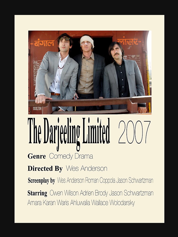 The Darjeeling Limited Poster Essential T-Shirt for Sale by
