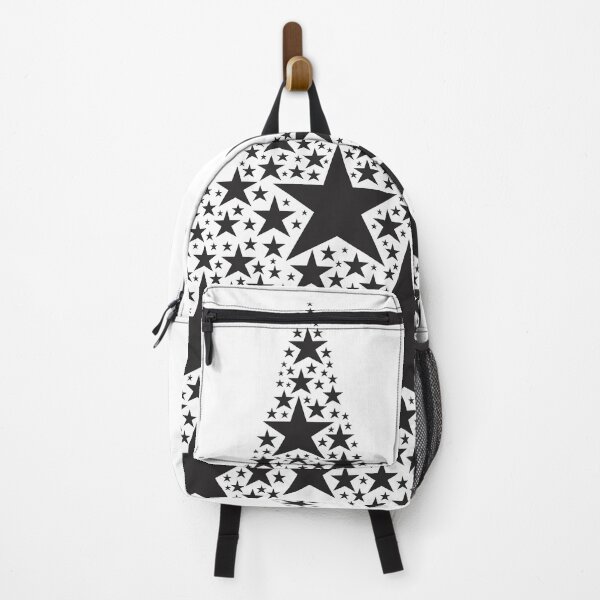 Item preview, Large 5 Pointed Star Made of Multiple Stars Black and White Retro designed and sold by InfinityDsigns.