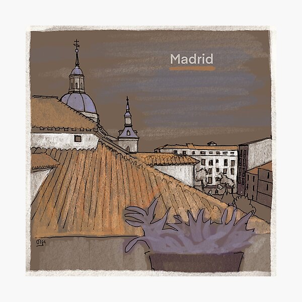 Item preview, Madrid- earth background designed and sold by OlgaMundi.