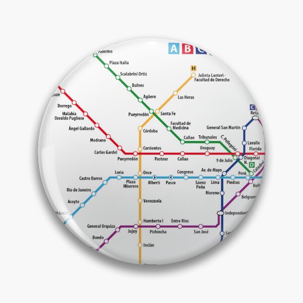 Item preview, BUENOS AIRES Metro (Subte) Network designed and sold by UrbanRail.