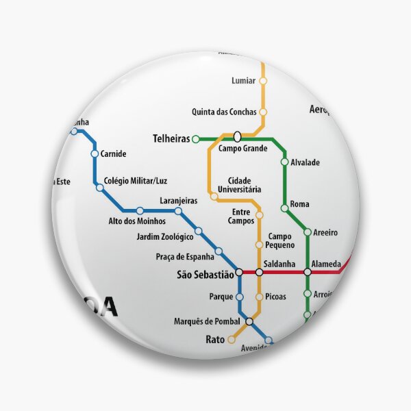 Item preview, LISBON metro network designed and sold by UrbanRail.
