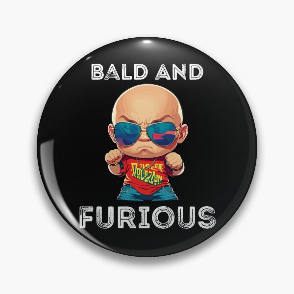 Item preview, Bald and Furious designed and sold by ThreadmyCanvas.