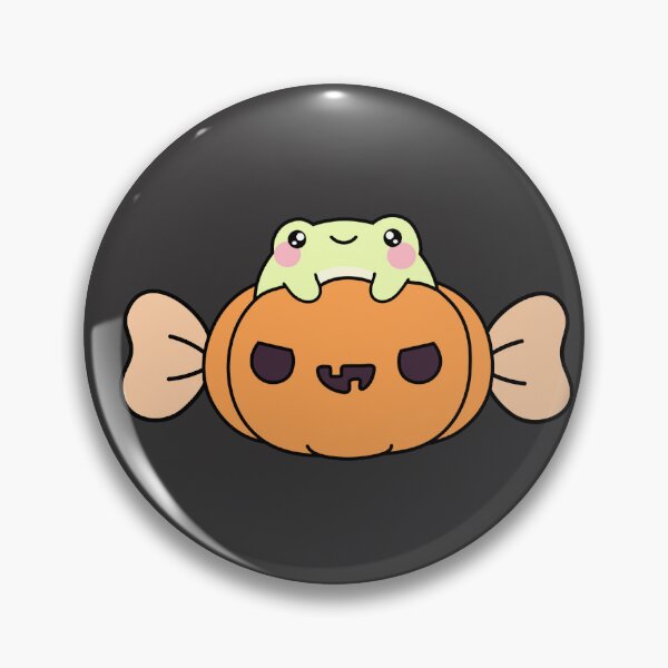 Item preview, Frog with Ghost Pumpkin Candy Halloween designed and sold by GaemGlomDesign.