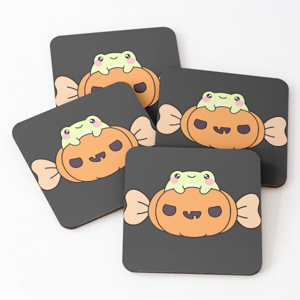Item preview, Frog with Ghost Pumpkin Candy Halloween designed and sold by GaemGlomDesign.
