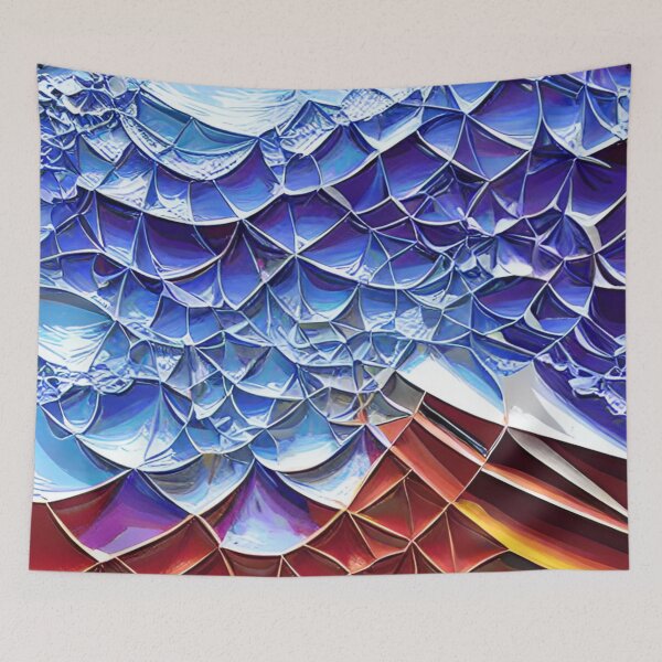 Item preview, abstract wave 3d style. designed and sold by Trianglegreen.