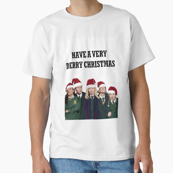 Vista previa del artículo con la obra «¡Que tengas una Navidad muy Derry!” Tarjeta de Navidad de Derry Girls Tarjetas de felicitación», diseñado y vendido por knutso-naleshia.