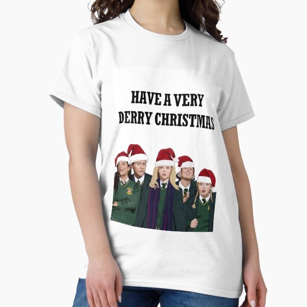 Vista previa del artículo con la obra «¡Que tengas una Navidad muy Derry!” Tarjeta de Navidad de Derry Girls Tarjetas de felicitación», diseñado y vendido por knutso-naleshia.