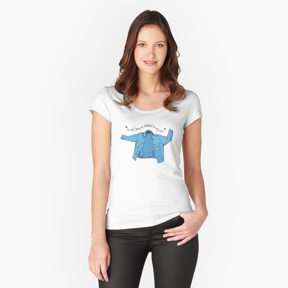 Vista previa del artículo con la obra «Camiseta entallada de cuello ancho», diseñado y vendido por knutso-naleshia.