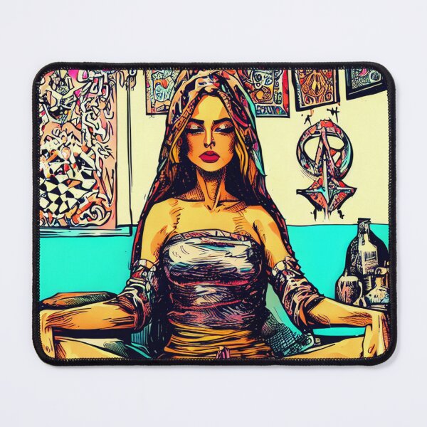 Item preview, Comic Witch's Sanctuary In A Moroccan Meditation Room designed and sold by Liscar95.