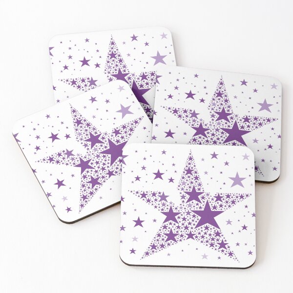 Item preview, Large Star made of small Purple Stars - 5 Branches - Success and Luck designed and sold by InfinityDsigns.