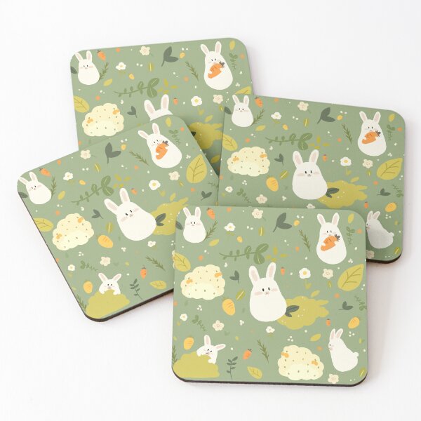 Item preview, Adorable seamless rabbit pattern designed and sold by kumi99.