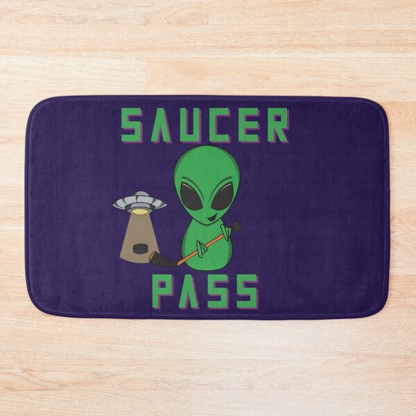 Item preview, Ice Hockey Alien - Saucer Pass designed and sold by HockeyGhost.