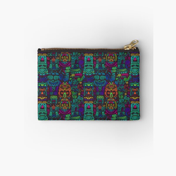 Item preview, Blacklight Abstract Tiki Tile 01 designed and sold by GloriousIdiot.