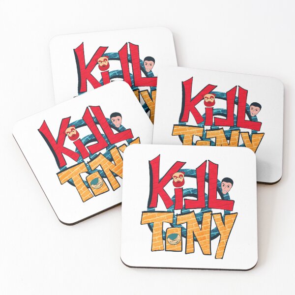 Item preview, Kill Tony  Design Featuring Kill Tony Show Name & Cartoon Characters of Brian Redban, William Montgomery & Tony Hinchcliffe (White) designed and sold by Kill Tony Fan Designs.