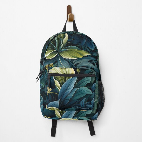 Item preview, Nocturnal Rainforest Lush Night Blooms Dark Floral Leaves designed and sold by NikkofTime.