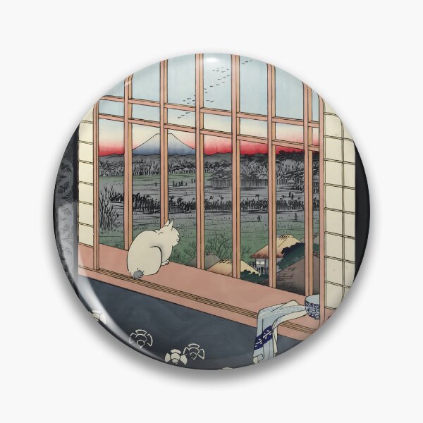 Item preview, Utagawa Hiroshige Japanese Woodblock Cat Print Postcard 	 designed and sold by finkduaq84.