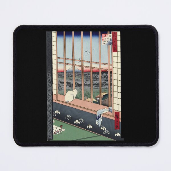Item preview, Utagawa Hiroshige Japanese Woodblock Cat Print Postcard designed and sold by finkduaq84.