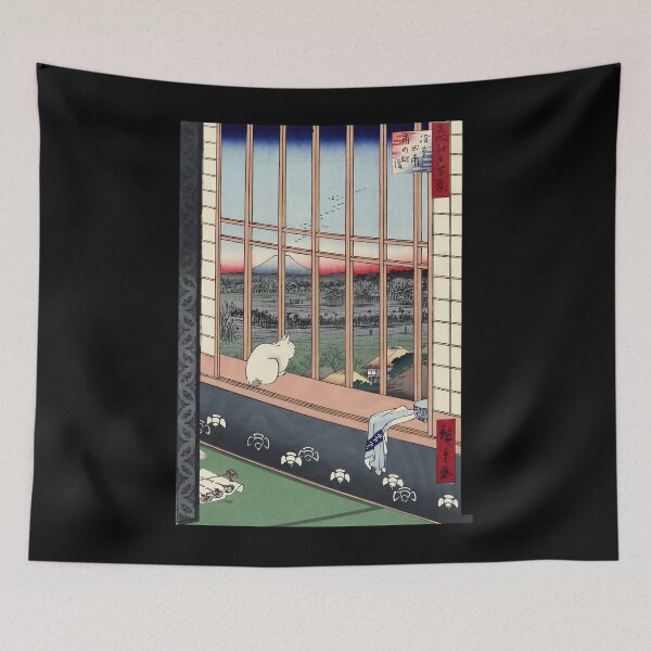 Item preview, Utagawa Hiroshige Japanese Woodblock Cat Print Postcard 	 designed and sold by finkduaq84.