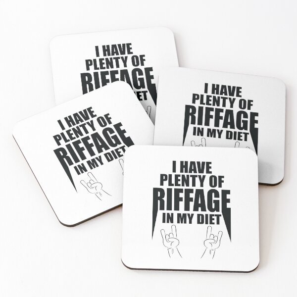 Item preview, I have plenty of riffage in my diet (black design #1) designed and sold by LostintheLines.