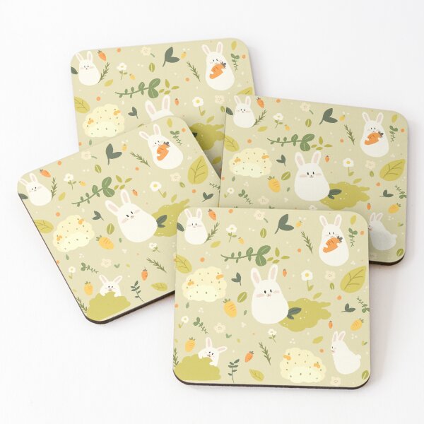 Item preview, Adorable seamless rabbit pattern designed and sold by kumi99.