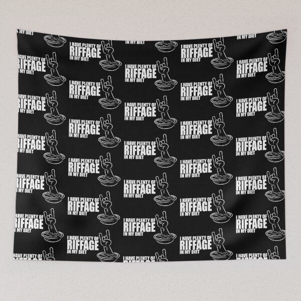 Item preview, I have plenty of riffage in my diet (white design #2) designed and sold by LostintheLines.