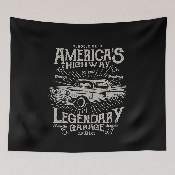Item preview, Classic Gear America's Highway. Legendary Garage Poster Ad designed and sold by ThatMerchStore.