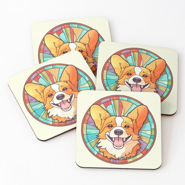 Item preview, Stained Glass Dogs 21 designed and sold by marknprints.