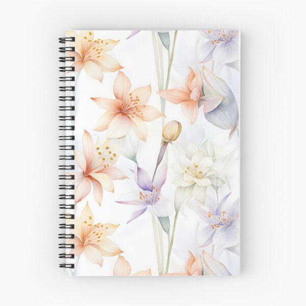 Item preview, Pastel Asphodel Watercolor Flower Pattern No.1 designed and sold by Marvel Selke.