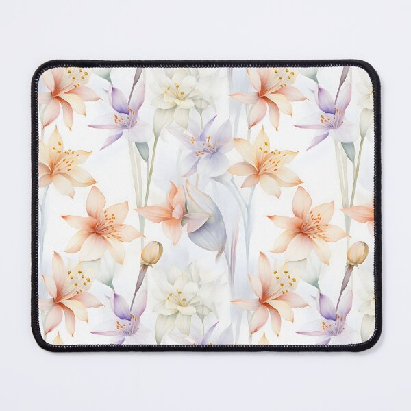 Item preview, Pastel Asphodel Watercolor Flower Pattern No.1 designed and sold by Marvel Selke.