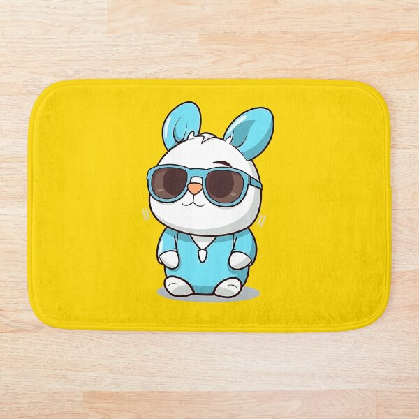 Item preview, Cute kawaii rabbit wearing sunglasses designed and sold by Tee-Magination.