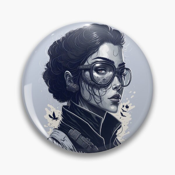 Item preview, Female Pilot Woman Portrait Steampunk Aesthetic designed and sold by SoccaTamam.