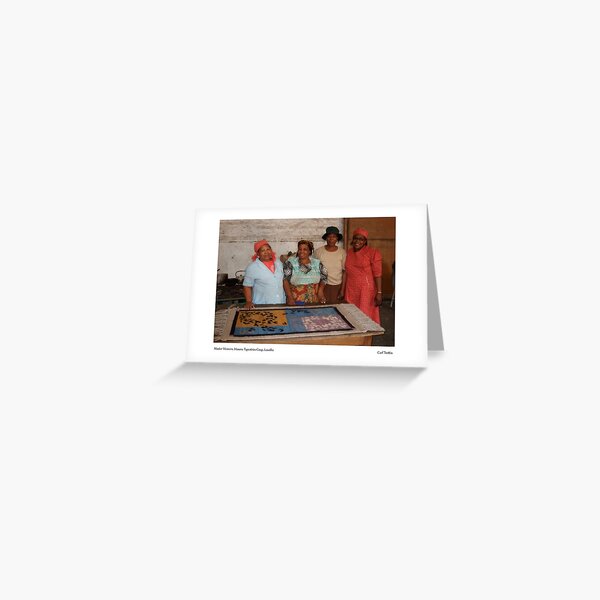 Master Weavers, Maseru Tapestries Co-op, Lesotho Greeting Card