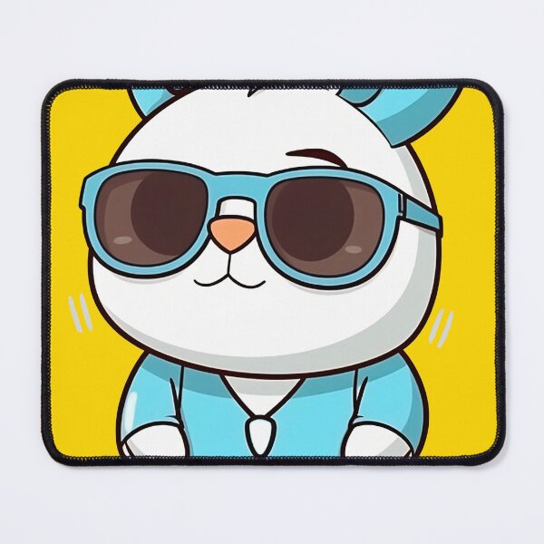 Item preview, Cute kawaii rabbit wearing sunglasses designed and sold by Tee-Magination.
