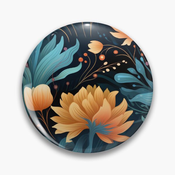Item preview, marigold flowers pattern designed and sold by zuppyDeez.