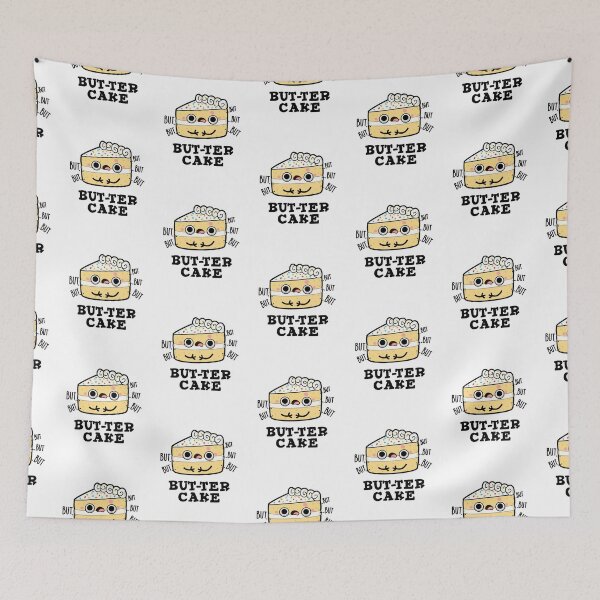 Item preview, But-ter Cake Funny Food Butter Puns  designed and sold by punnybone.