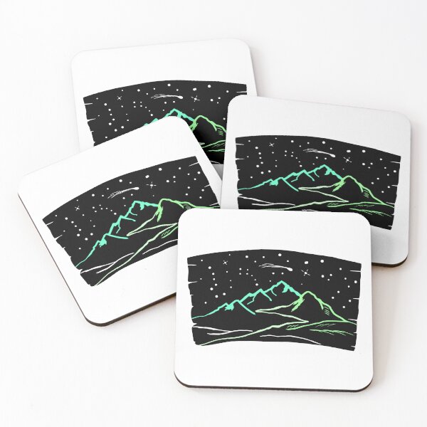 Item preview, Mountains and starry sky, hiking, nature lovers, mountains, climbers designed and sold by claudiasartwork.