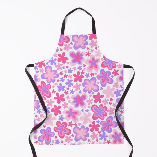 Item preview, barbie pink lilac big cute florals barbiecore flowers super retro groovy 60s 70s y2k 2000s designed and sold by blomastudios.