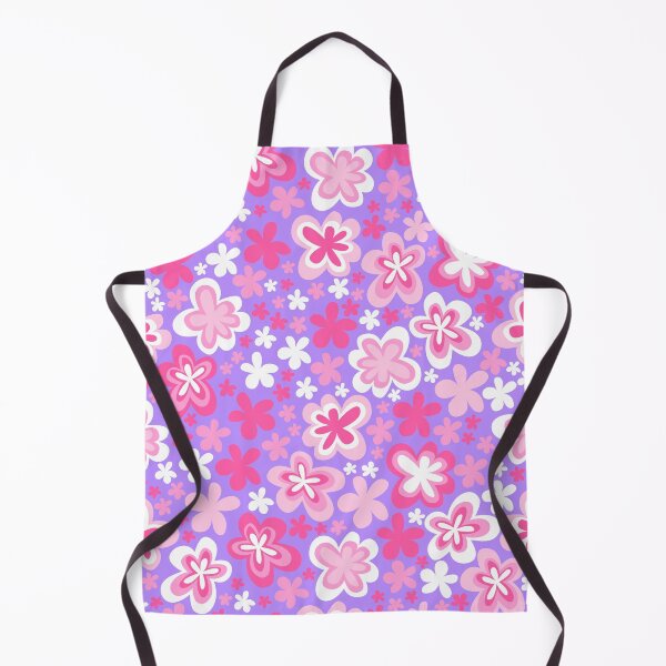 Item preview, barbie lilac purple hot pink big cute florals barbiecore flowers super retro groovy 60s 70s y2k 2000s designed and sold by blomastudios.