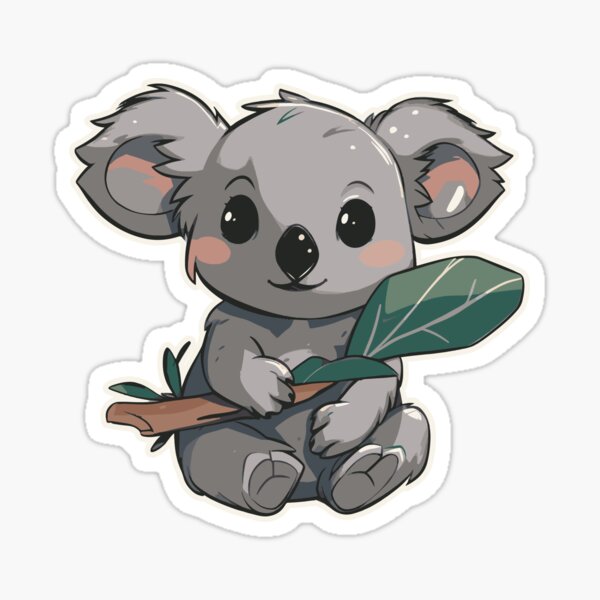 Sticker pour porte Bébé Koala - Koala Ourson - Filles - Garçons - Enfants -  95x235 cm
