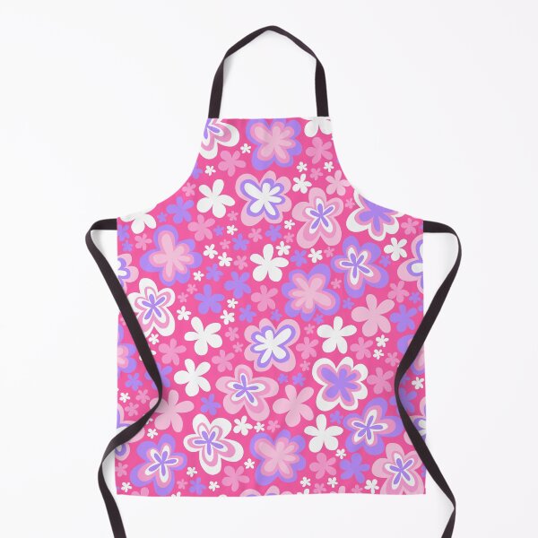 Item preview, barbie hot pink big cute florals barbiecore flowers super retro groovy 60s 70s y2k 2000s designed and sold by blomastudios.