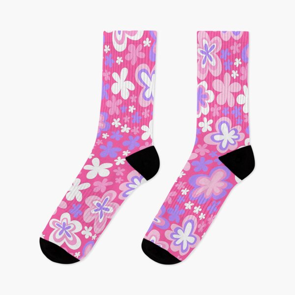 Item preview, barbie hot pink big cute florals barbiecore flowers super retro groovy 60s 70s y2k 2000s designed and sold by blomastudios.