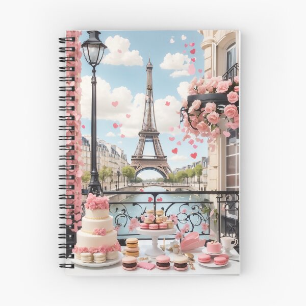 Aperçu de l'œuvre Design romantique inspiré de Paris : tour Eiffel, cadenas d'amour, macarons et plus encore ! créée et vendue par CharmingChic.