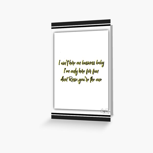 The Rising by Bruce Springsteen Vintage Song Lyrics on Parchment Greeting  Card