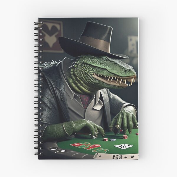 Item preview, Gangsta Gator Playing Poker  designed and sold by ShopSunday.