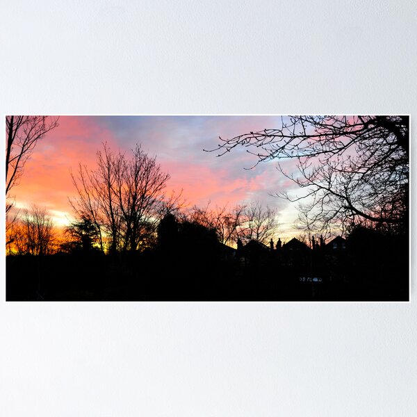 Item preview, Red Sky Sunrise: West Norwood, London designed and sold by DonDavisUK.